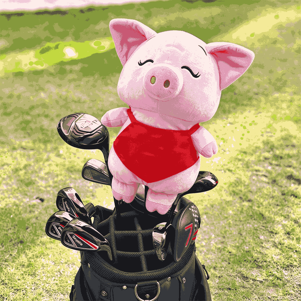 OEM Factory Price Durable Golf Driver Cover Animal Plush Design Custom Logo Golf Head Cover Wood Animal Golf Headcovers